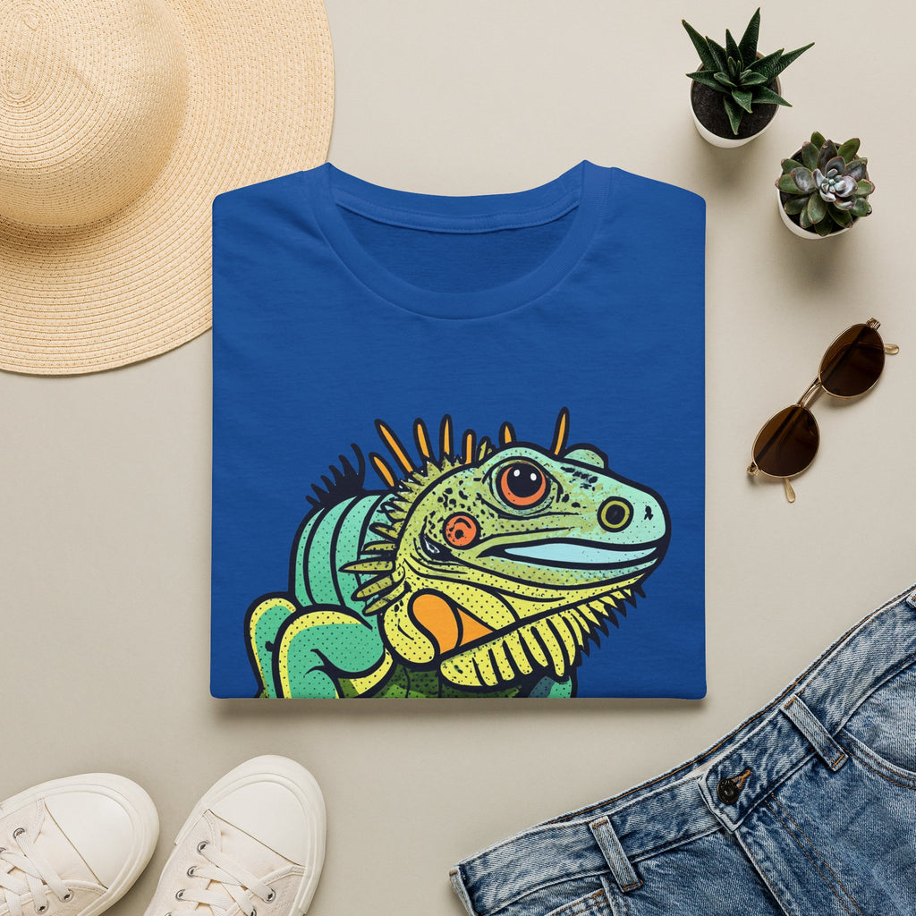 Iguana Graphic T-Shirt — Colorful Tropical Reptile Tee