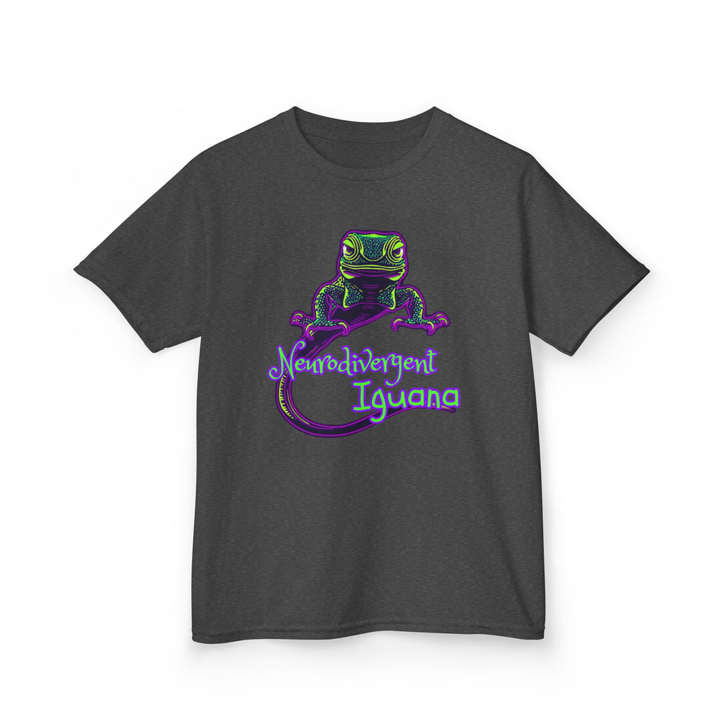 Kids Tee — Neon Chubby Iguana Graphic