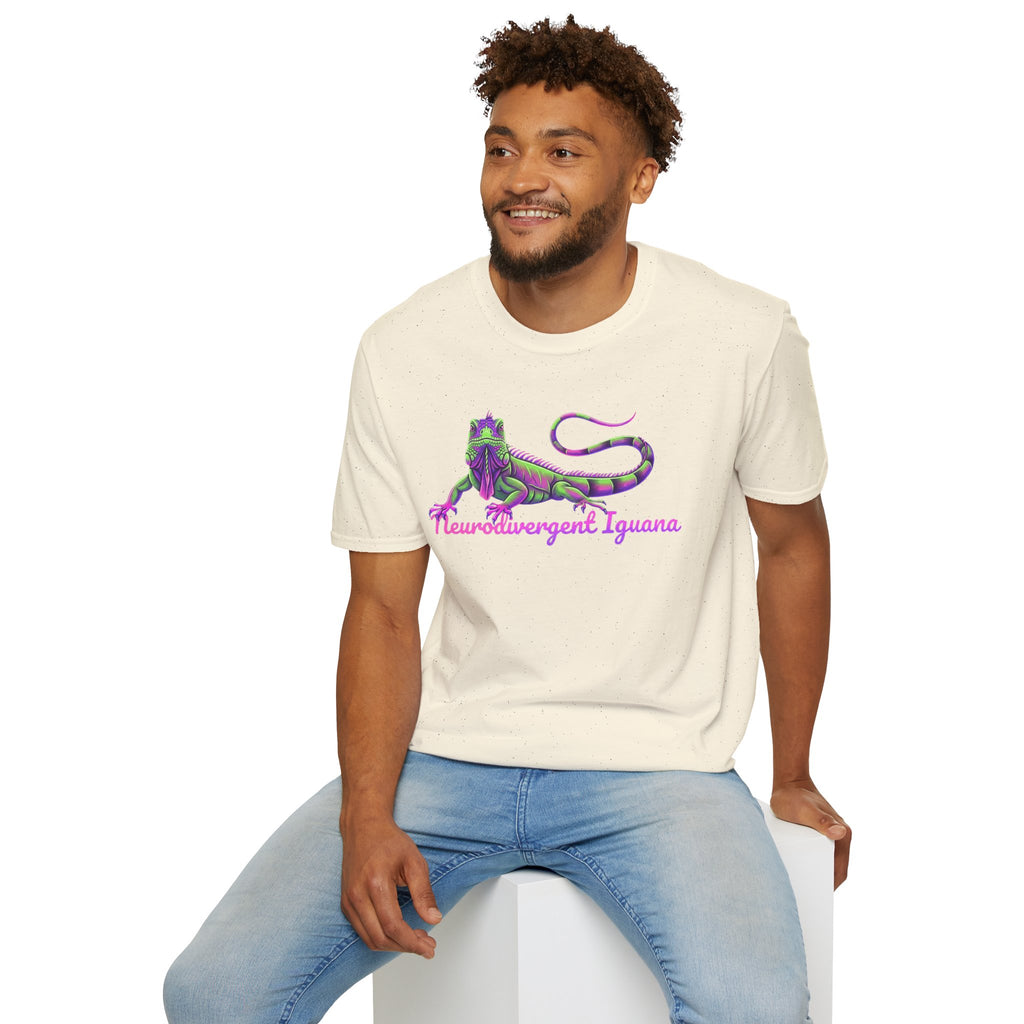 Neurodivergent Iguana T-Shirt — Colorful Pride Lizard Tee
