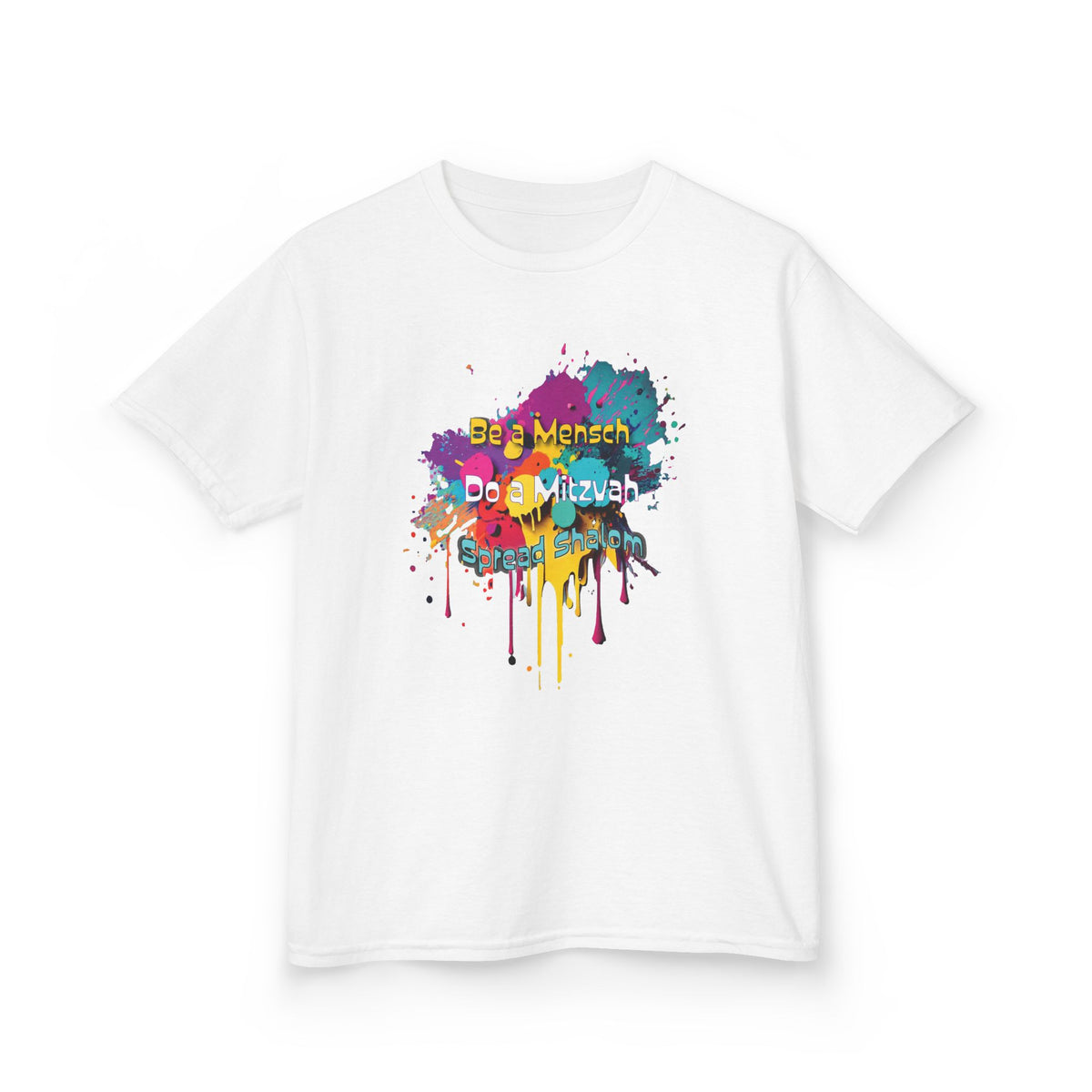 Kids Tee — Colorful Paint Splash Skull "Do It Different" Graphic