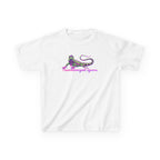 Kids Tee — Neon Green & Purple Iguana Graphic “Fluorescent Iguana”