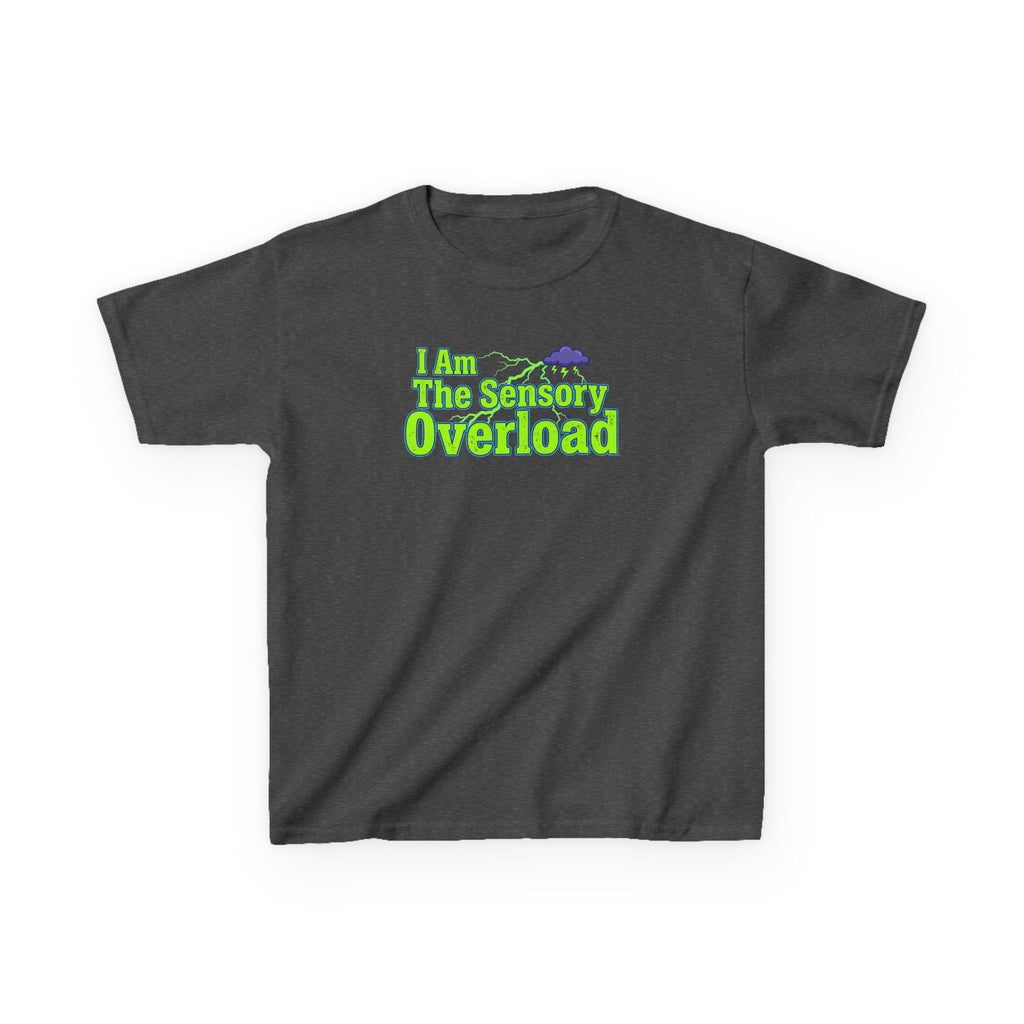 Kids T-Shirt — "I Am The Sensory Overload" Neon Graphic