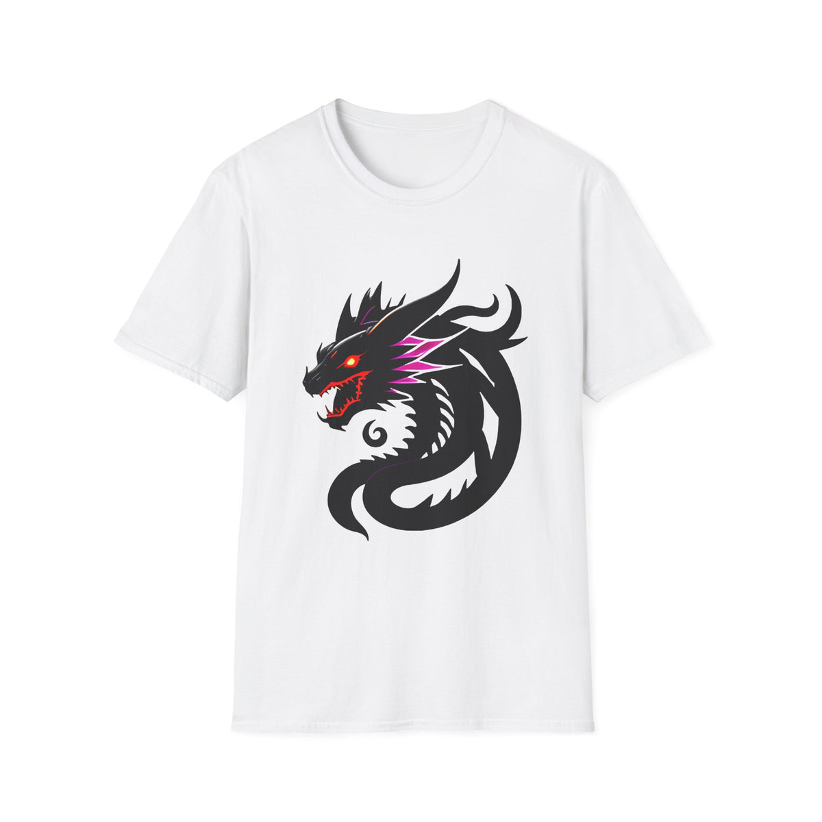 Dragon Head T‑Shirt – Fierce Black Dragon Graphic Tee