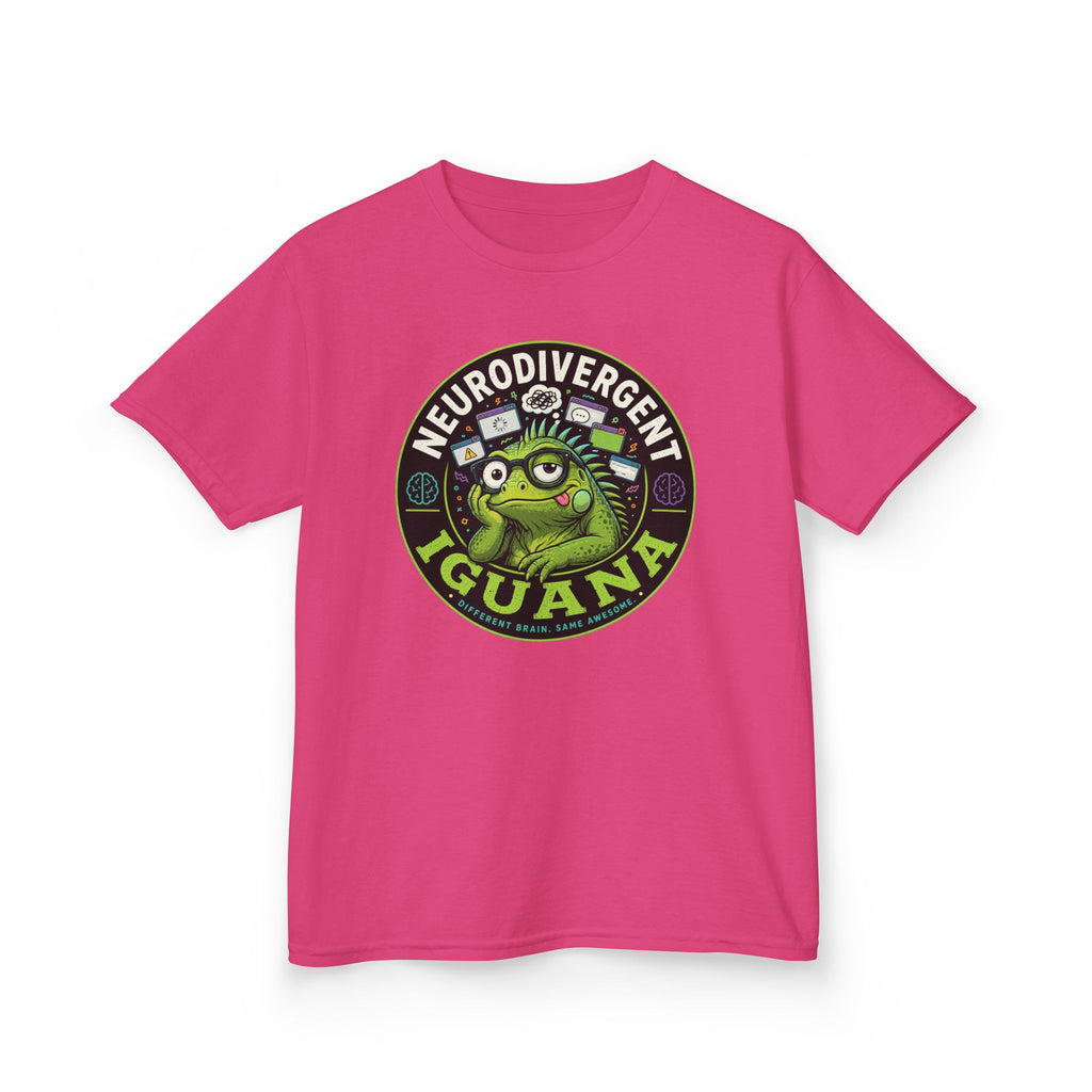 Kids T‑Shirt — "Neurodivergent Iguana" Graphic Tee