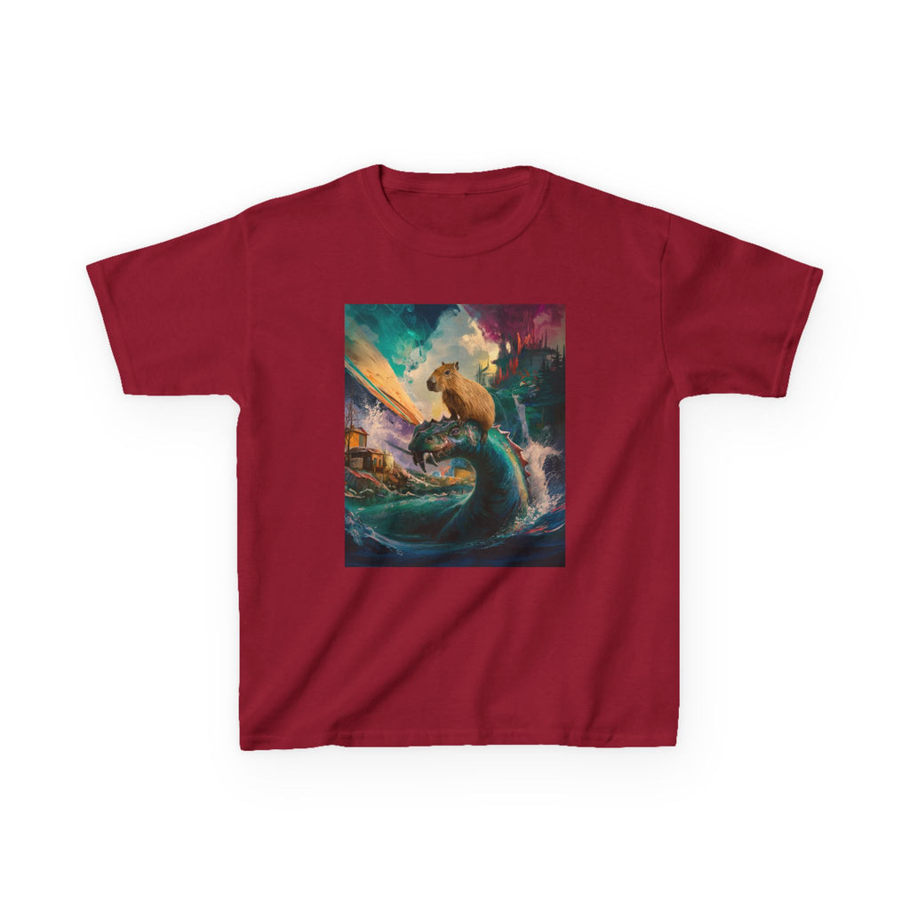 Kids T-Shirt — Colorful Surfing Bear Adventure Graphic Tee