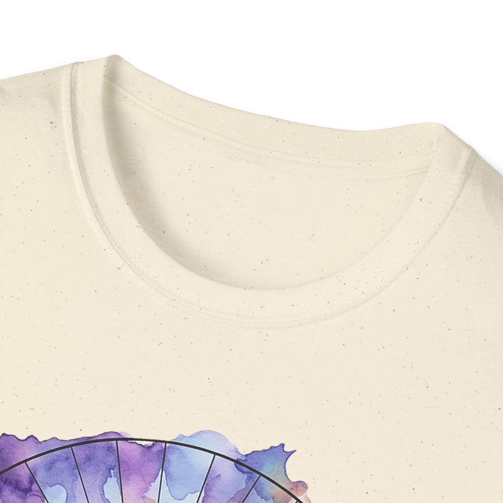 Sunrise Iguanas T-Shirt — Colorful Mountain Sunrise with Forest Trail