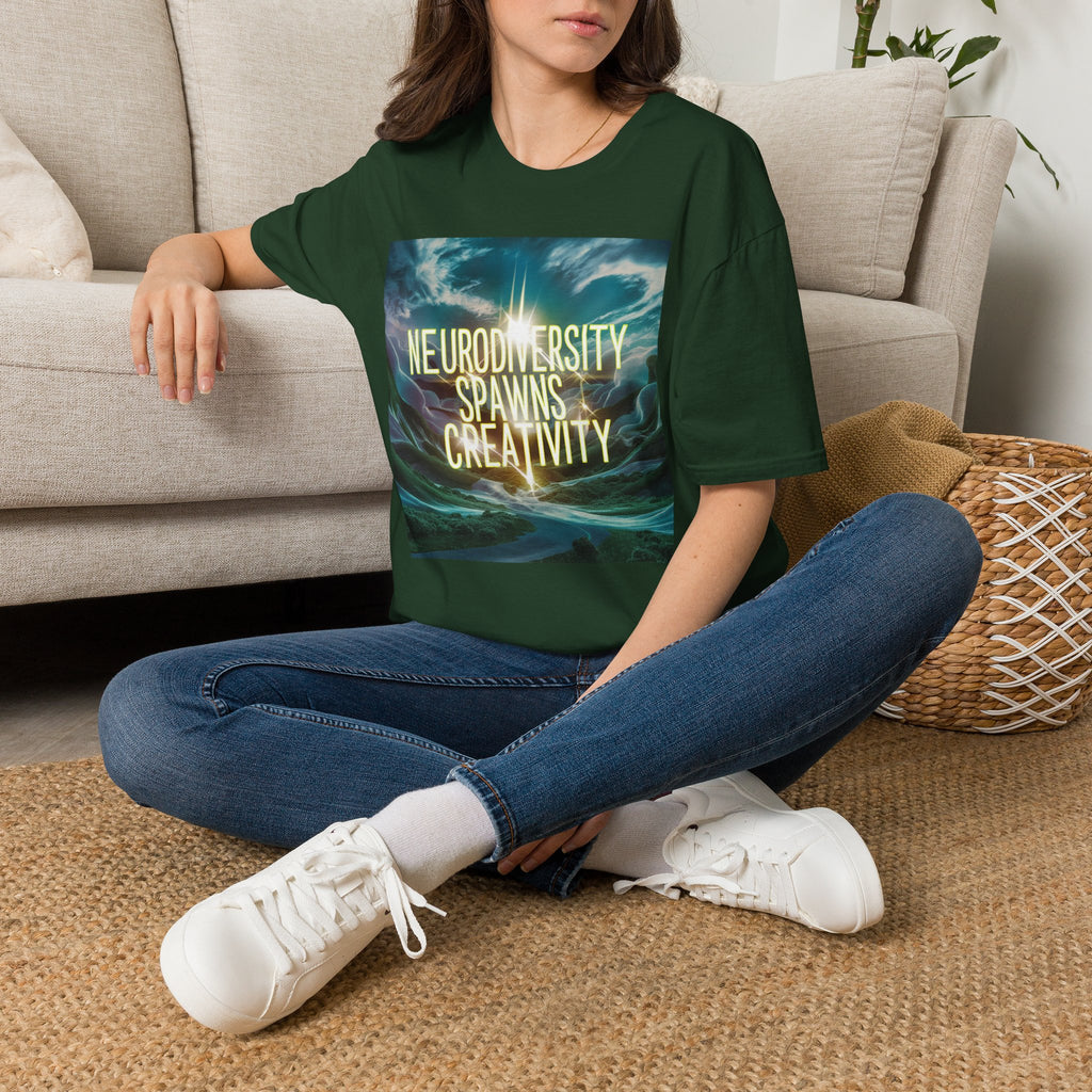 T-Shirt — "Neurodiversity Spawns Creativity" Inspirational Graphic Tee