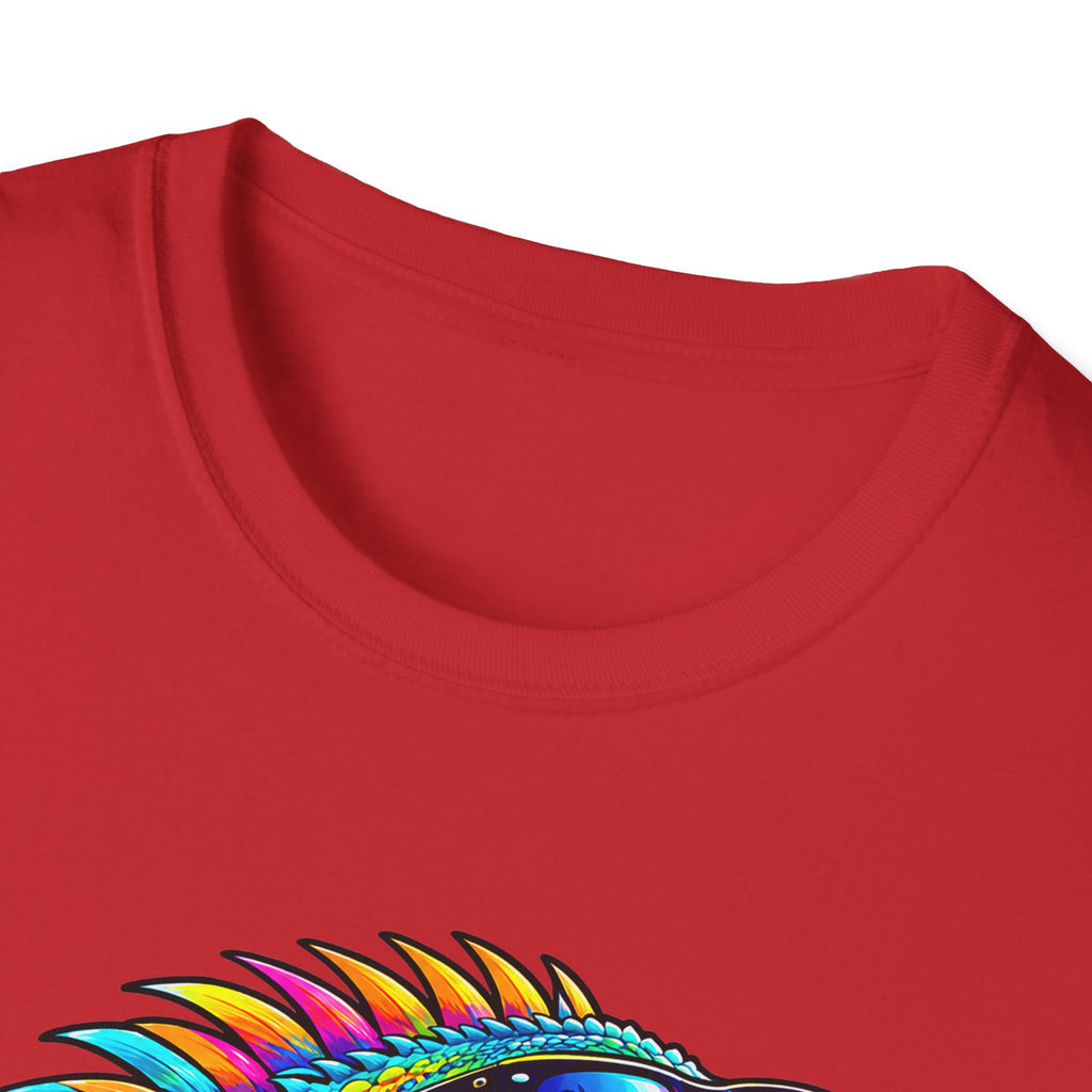 Neurodivergent Iguana T-Shirt – Colorful Pride Lizard Tee for Neurodiversity Awareness