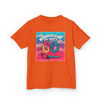 Kids Tee — "Neurodivergent and Happy" Colorful Art Brush Design
