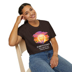 Clarity Please T-Shirt — "Clarity, please. Say what you really mean." Sunset Lightbulb Graphic