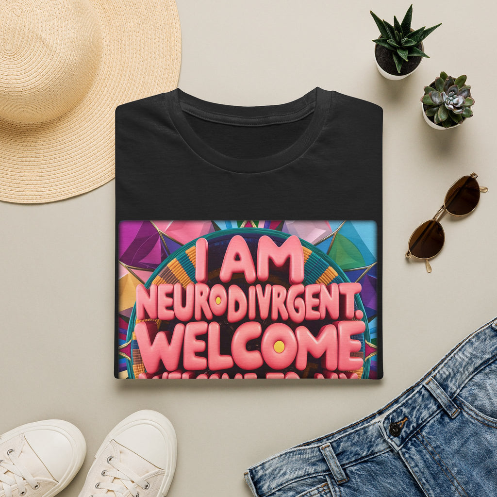 Neurodivergent Pride T-Shirt — “I Am Neurodivergent, Welcome to My World”