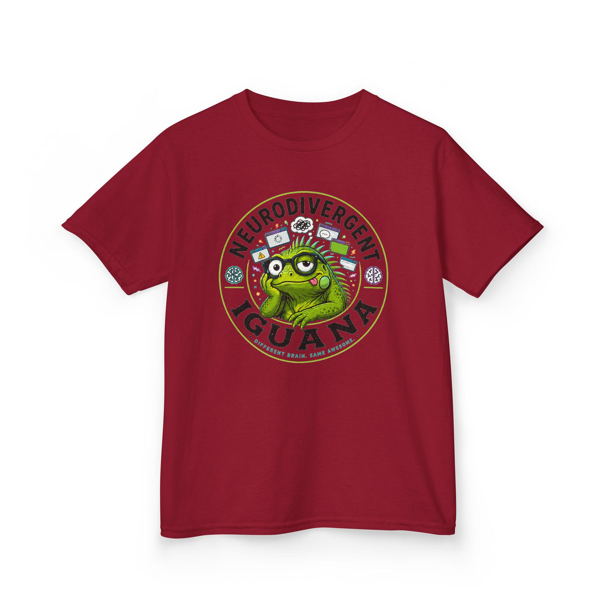 Neurodivergent Iguana Kids Tee
