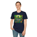 Autism Awareness T-Shirt — 'I Love Music, I Hear Headphones' Floral Design