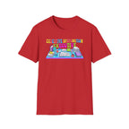 Executive Dysfunction T-Shirt — Colorful Desk Illustration