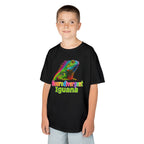 Kids T‑Shirt — Colorful "Neurodivergent Iguana" Graphic Tee