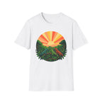 Sunrise Jungle T-Shirt — Tropical Iguana Sunset Graphic Tee