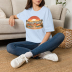Neurodivergent & Thriving Tee — Retro Sunset Palm Graphic T-Shirt