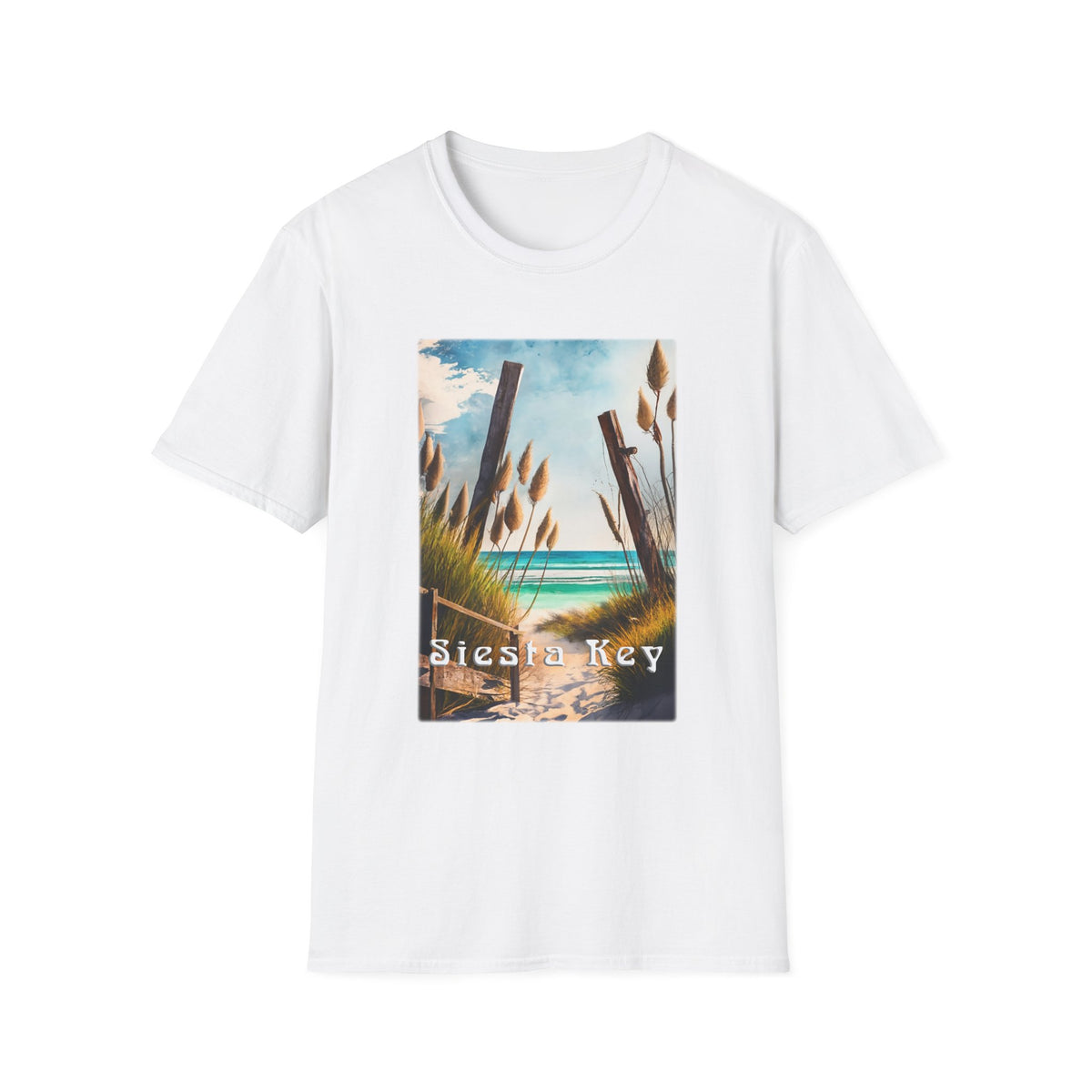 Siesta Key Beach T‑Shirt — Coastal Vintage Surf Graphic Tee