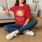 Clarity Please T-Shirt — "Clarity, please. Say what you really mean." Sunset Lightbulb Graphic