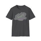 Neurodivergent Iguana Graphic T‑Shirt — Pride-Lit Earthtone Design