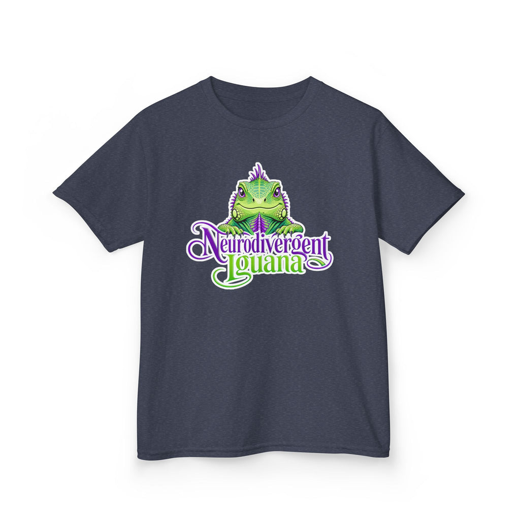 Kids T-Shirt — "Neurodivergent Iguana" Graphic Tee
