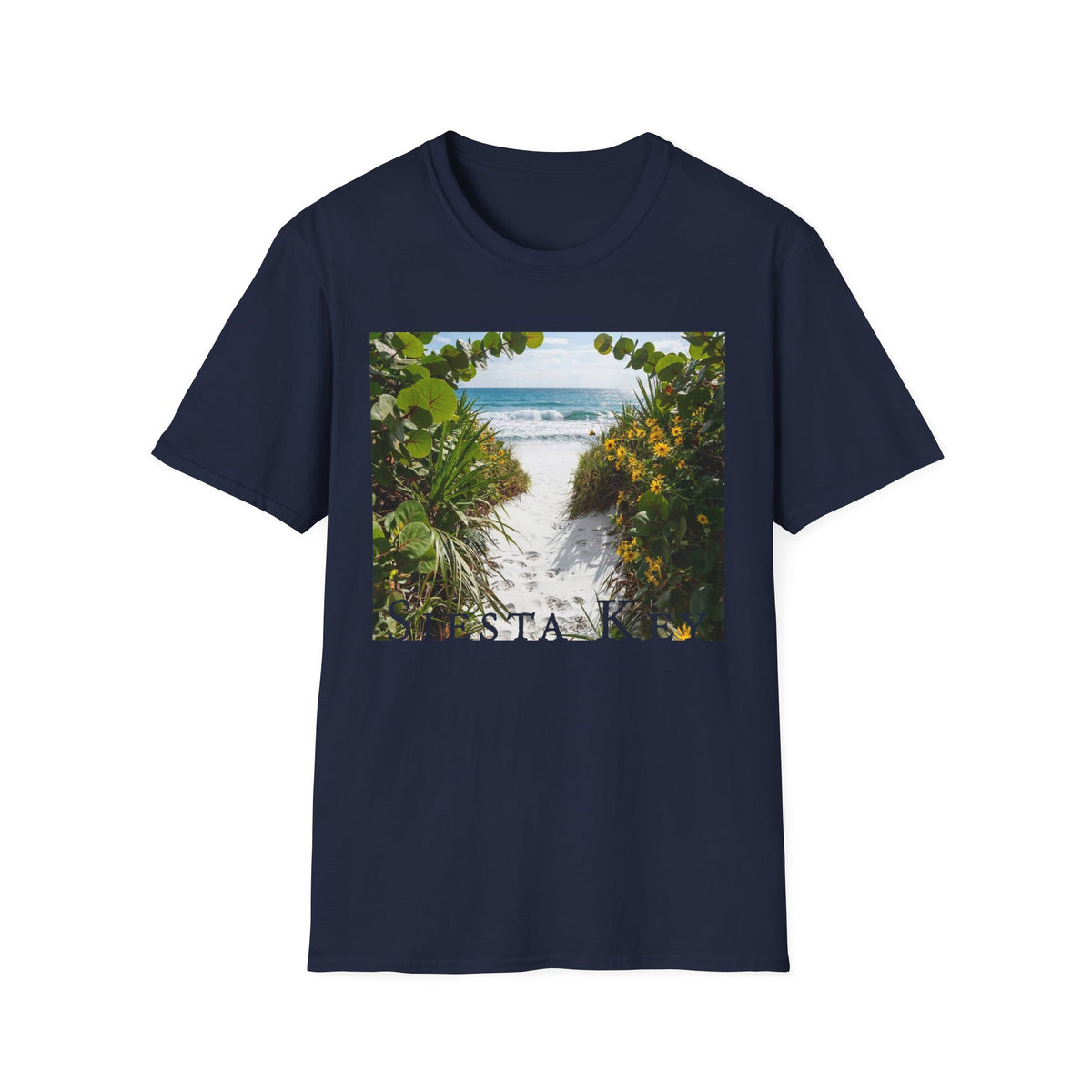Sea Key Beach T-Shirt — Coastal Pathway Graphic Tee