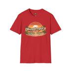 Neurodivergent & Thriving Tee — Retro Sunset Palm Graphic T-Shirt