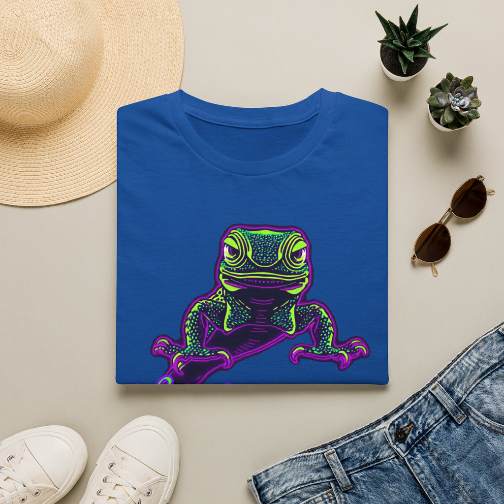 Neurodivergent Iguana T‑Shirt — Neon Lizard Pride Tee