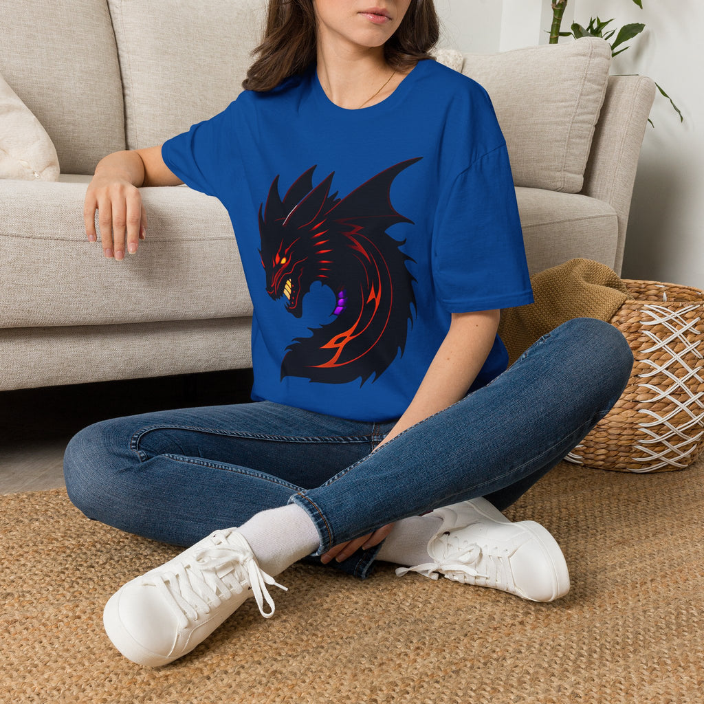 Dragon Head T‑Shirt — Fierce Black Dragon Graphic Tee