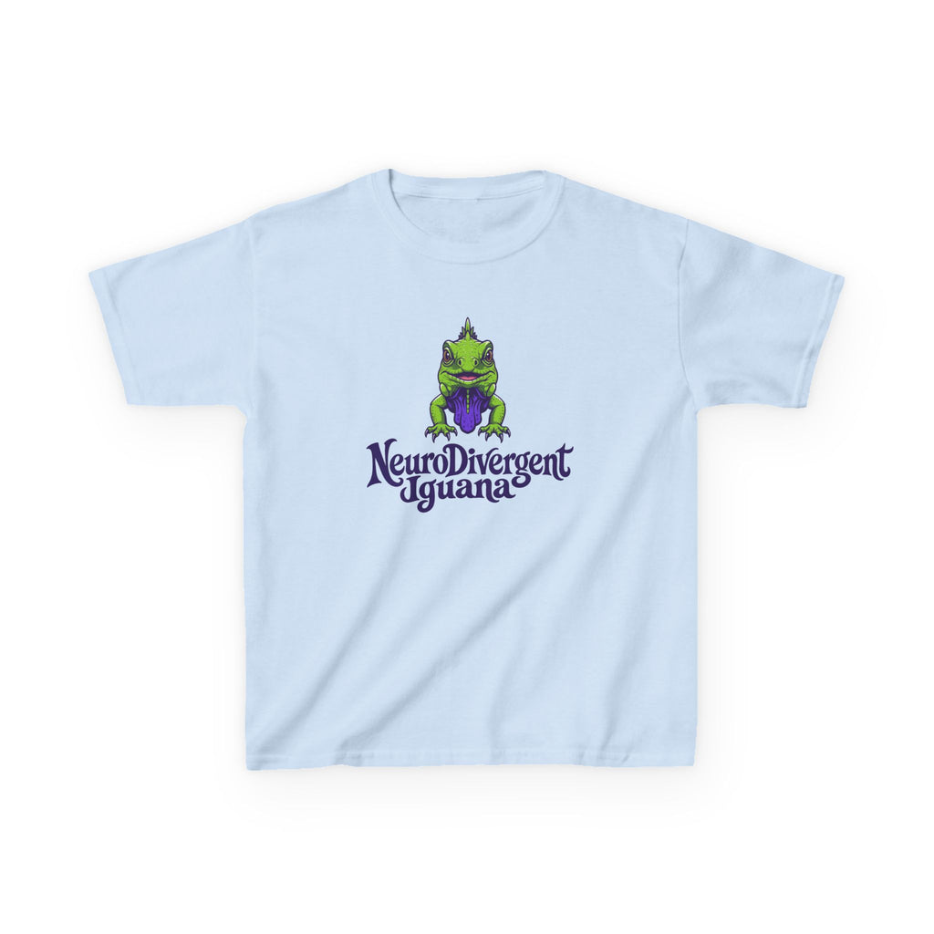 Kids Tee — 'NeuroDivergent Iguana' Graphic