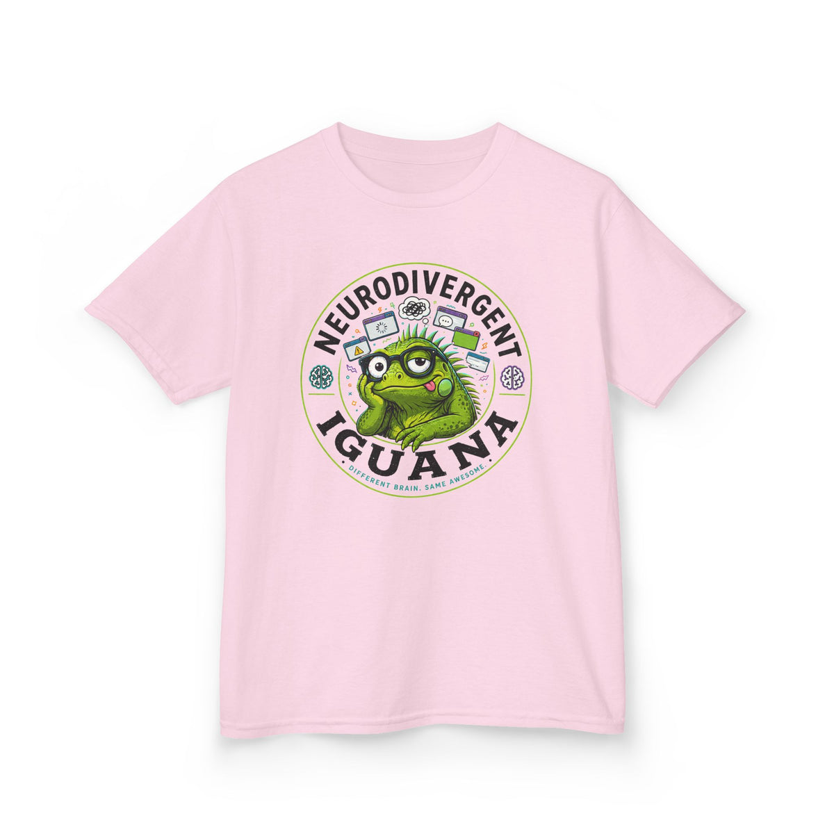 Neurodivergent Iguana Kids Tee