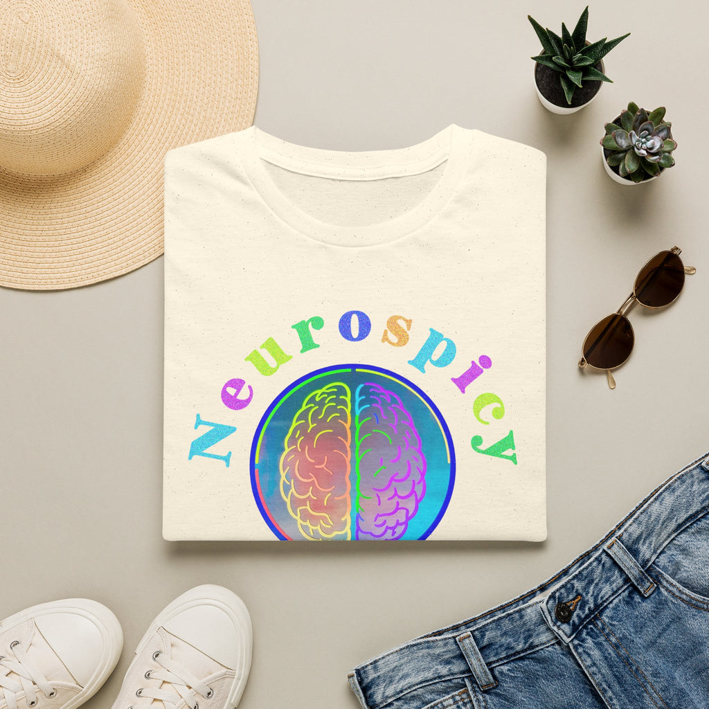 Neurospicy Rainbow Brain T‑Shirt — Colorful Science Apparel