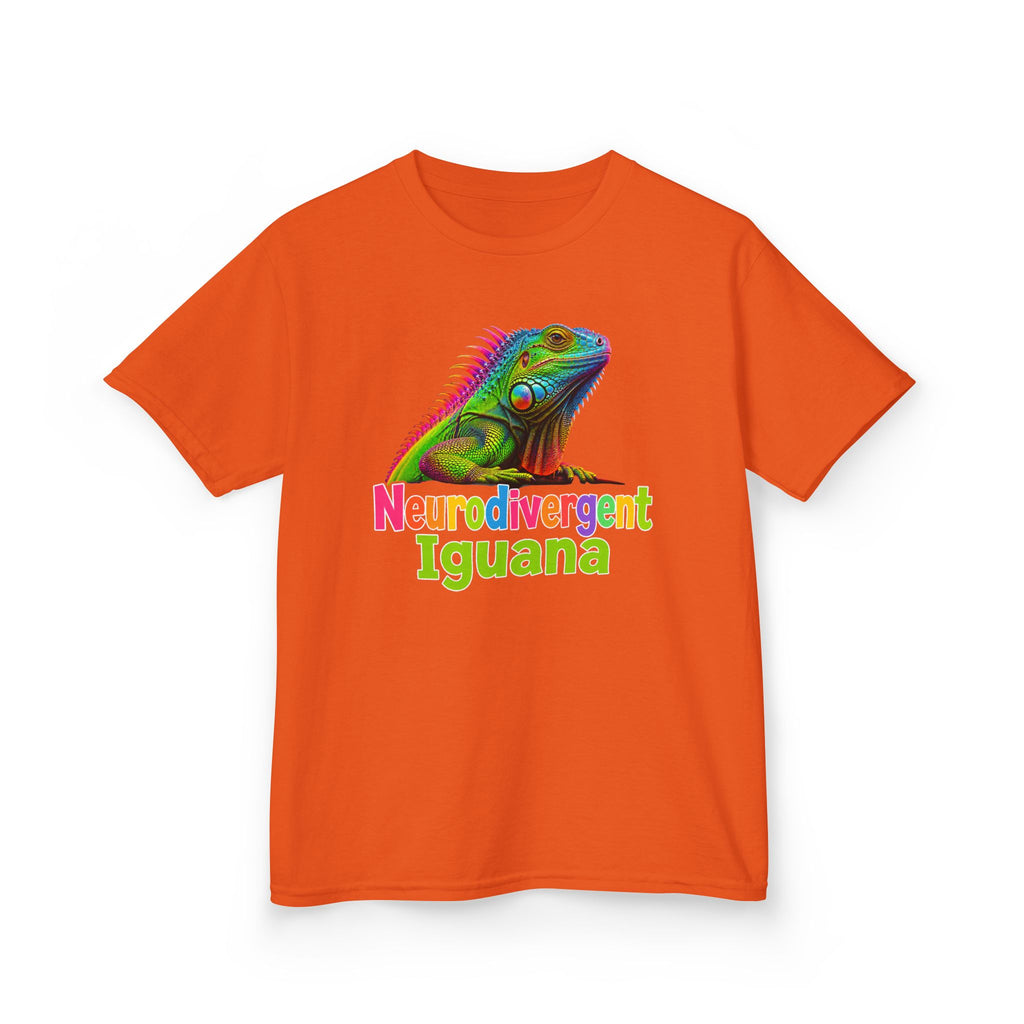 Kids T‑Shirt — Colorful "Neurodivergent Iguana" Graphic Tee