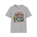 Mushroom Garden T-Shirt — Retro Psychedelic Fungi Illustration