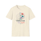 Different Not Less Floral Brain T-Shirt