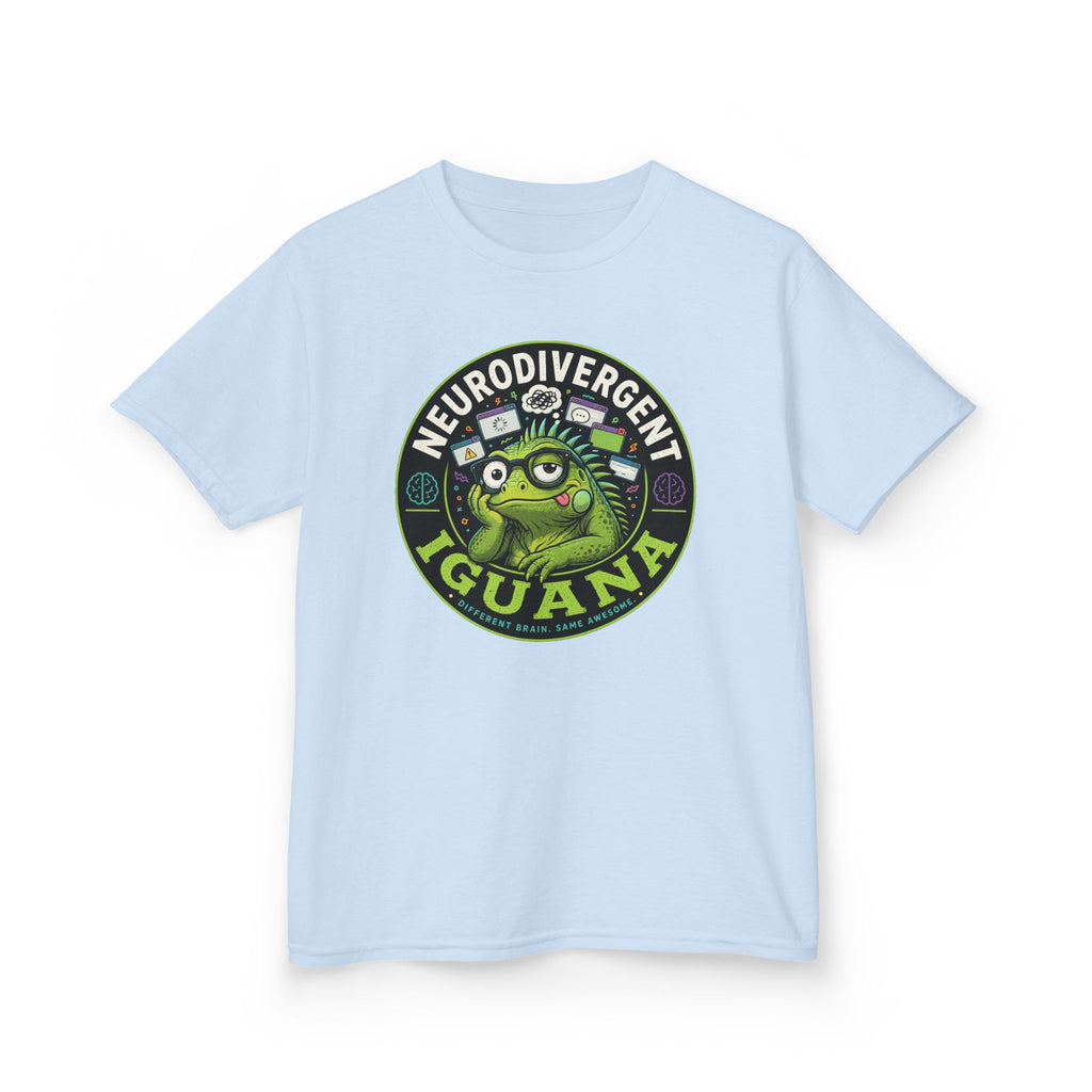 Kids T‑Shirt — "Neurodivergent Iguana" Graphic Tee