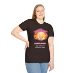 Clarity Please T-Shirt — Retro Sunset Lightbulb "Say What You Actually Mean" Graphic Tee