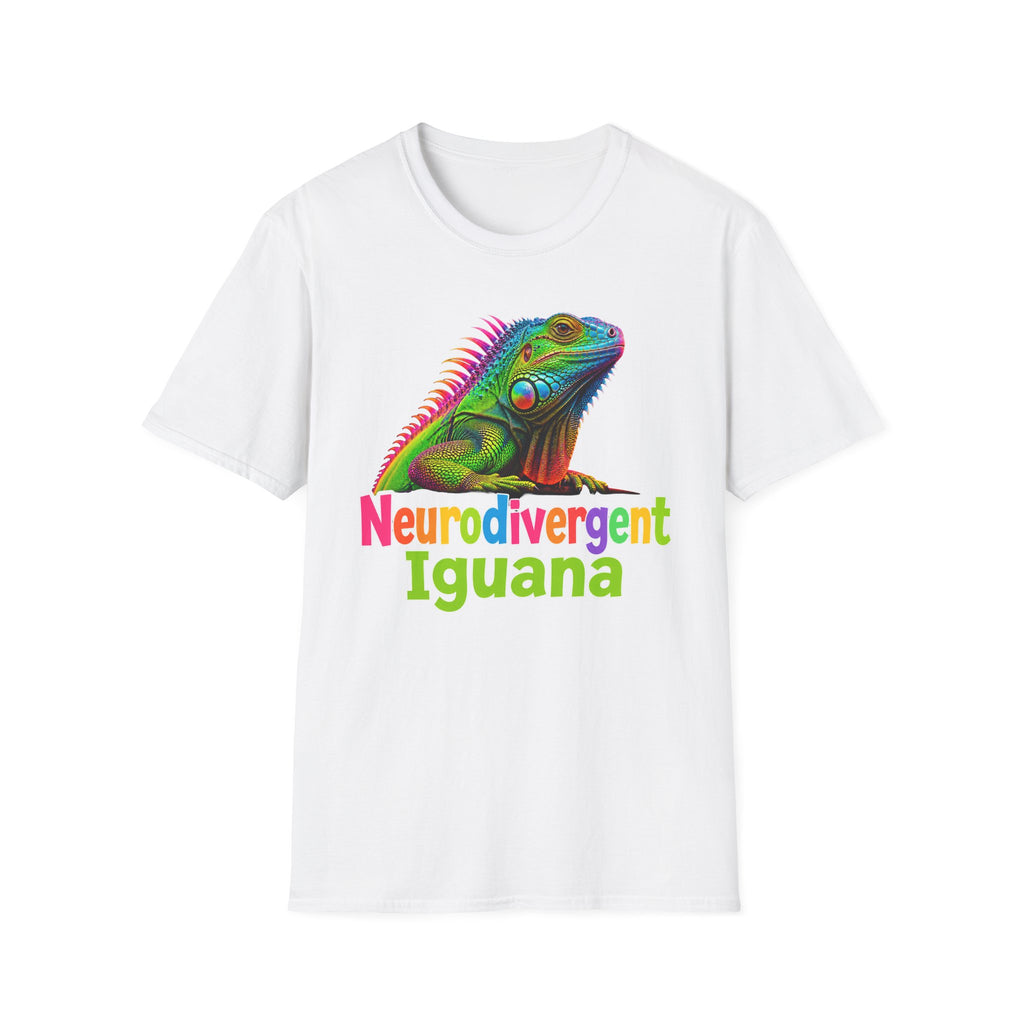 Neurodivergent Iguana T-Shirt — Colorful Pride Lizard Tee