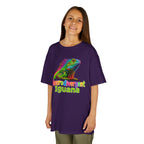 Kids T‑Shirt — Colorful "Neurodivergent Iguana" Graphic Tee
