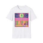 Neurodivergent and Happy T-Shirt — Bright Retro Pride Tee for Neurodiversity Awareness