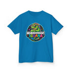 Kids T‑Shirt — "Neurodivergent Iguana" Colorful Pride Tee