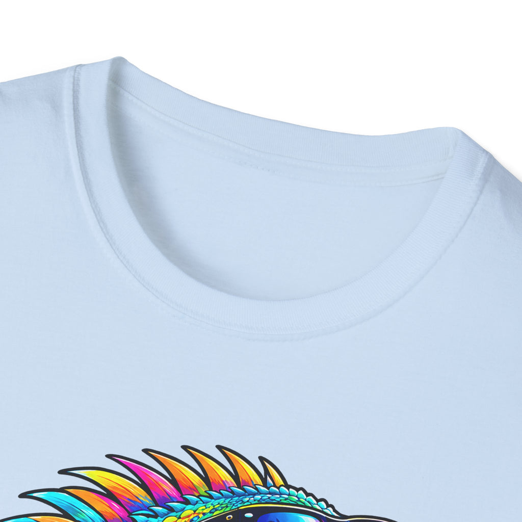 Neurodivergent Iguana T-Shirt – Colorful Pride Lizard Tee for Neurodiversity Awareness