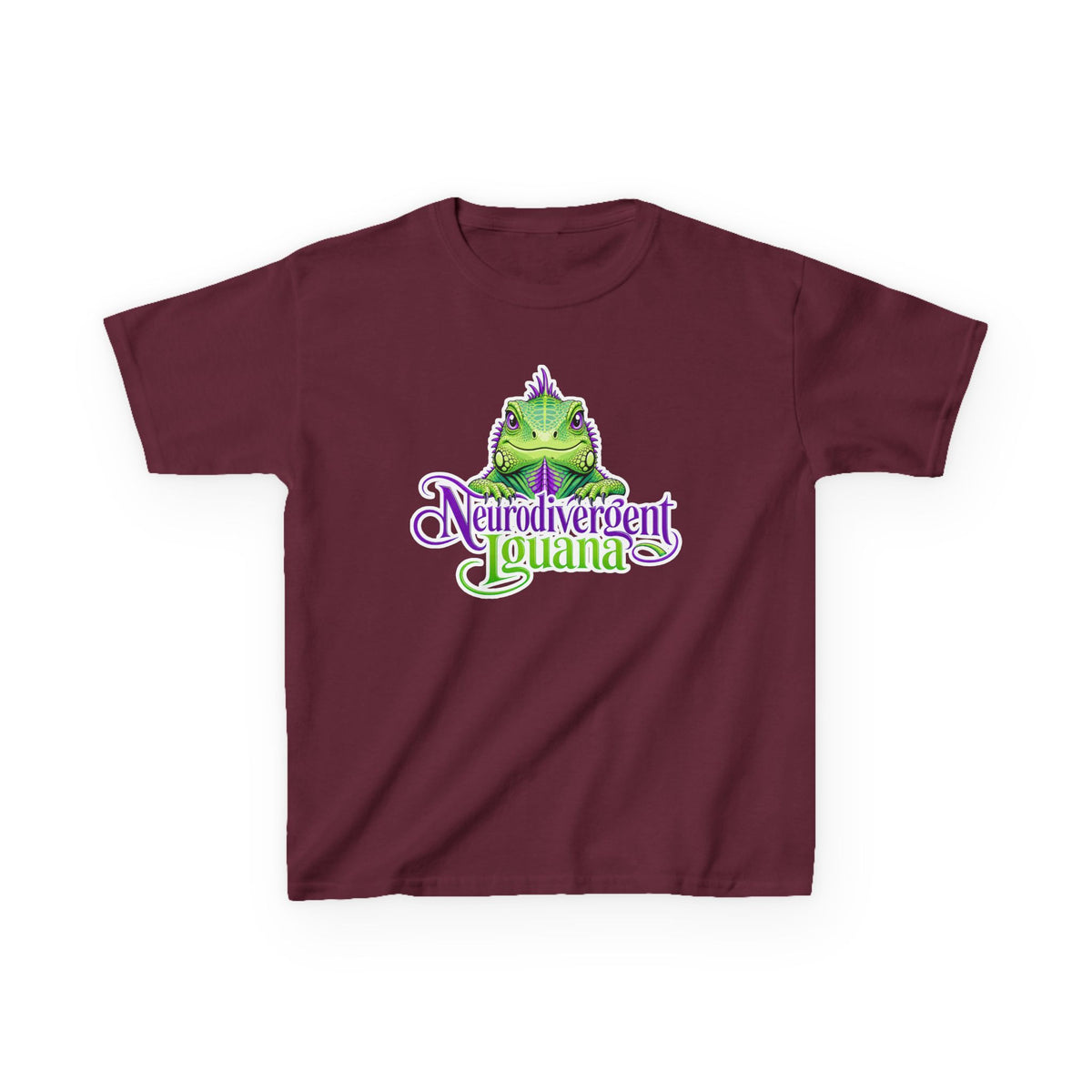 Kids T-Shirt — "Neurodivergent Iguana" Graphic Tee