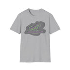 Neurodivergent Iguana Graphic T‑Shirt — Pride-Lit Earthtone Design