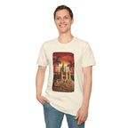 Sand Life T-Shirt — Retro Sunset Palm Beach Sandcastle Tee
