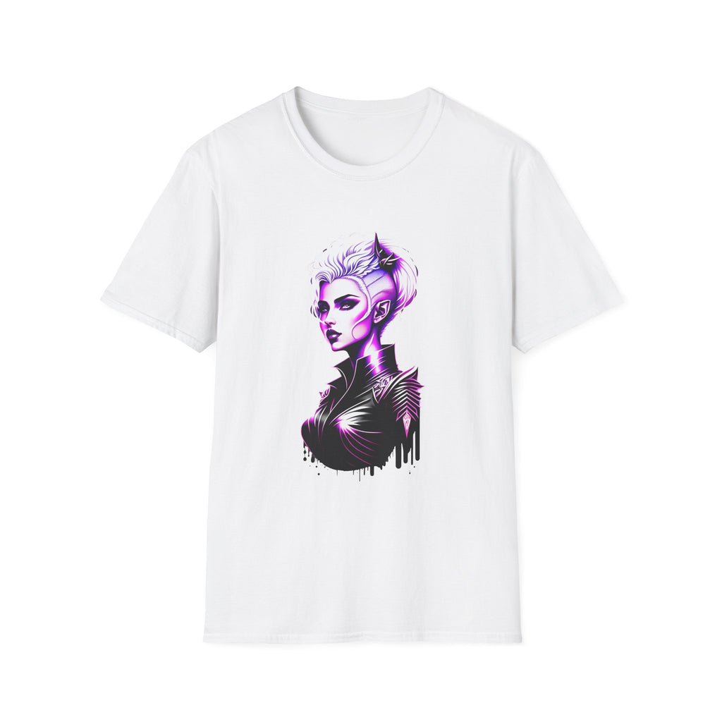 Violet Elven Woman Portrait T-Shirt