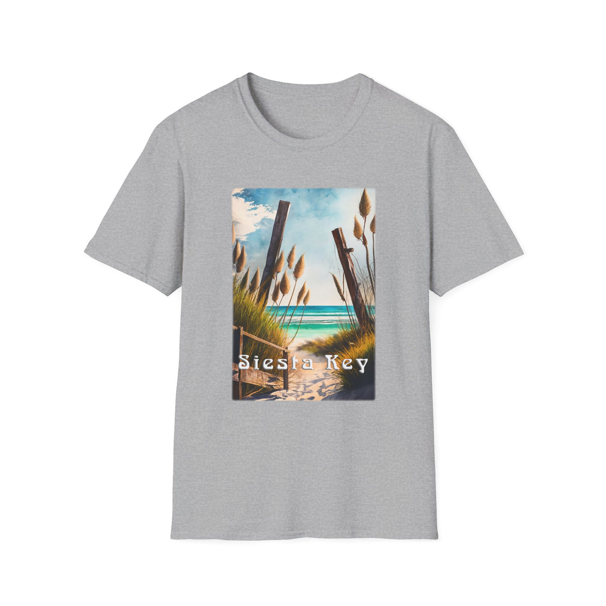 Siesta Key Beach T‑Shirt — Coastal Vintage Surf Graphic Tee