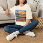 Sunset Beach Inspirational T-Shirt — 'Gratitude' Quote Tee