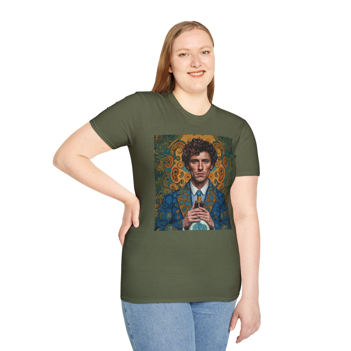 Portrait Art T-Shirt — Vintage Decorative Gentleman Illustration