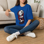 Vampy Gothic Girl Graphic Tee – Dark Anime Skull Design